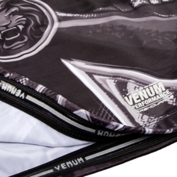 Рашгард Venum Gladiator 3.0 Rashguard Black White Long Sleeves