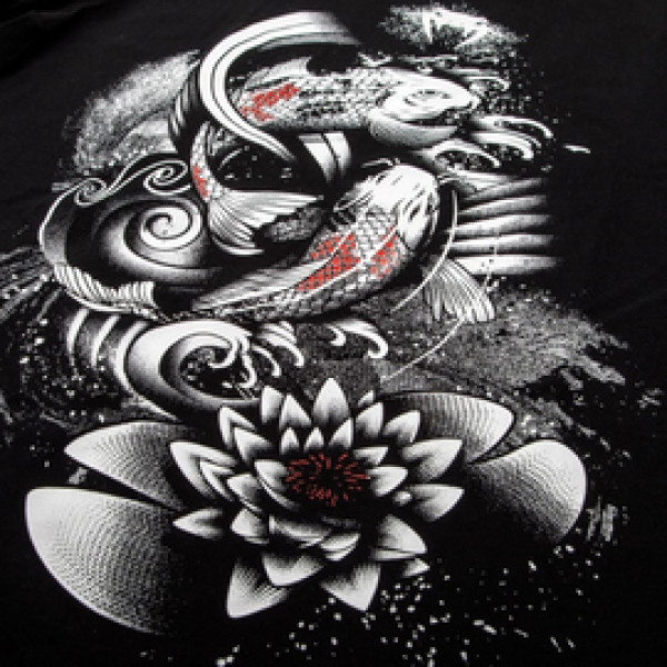 Футболка Venum Koi 2.0 T-Shirt Black White