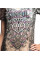 Женская футболка Sinful By Affliction Silver Canyon White-Desert Sand Dip Dye