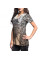 Женская футболка Sinful By Affliction Silver Canyon White-Desert Sand Dip Dye