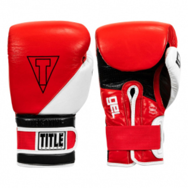 Боксерские перчатки Title Gel E-Series Training&Sparring Gloves Red White Black