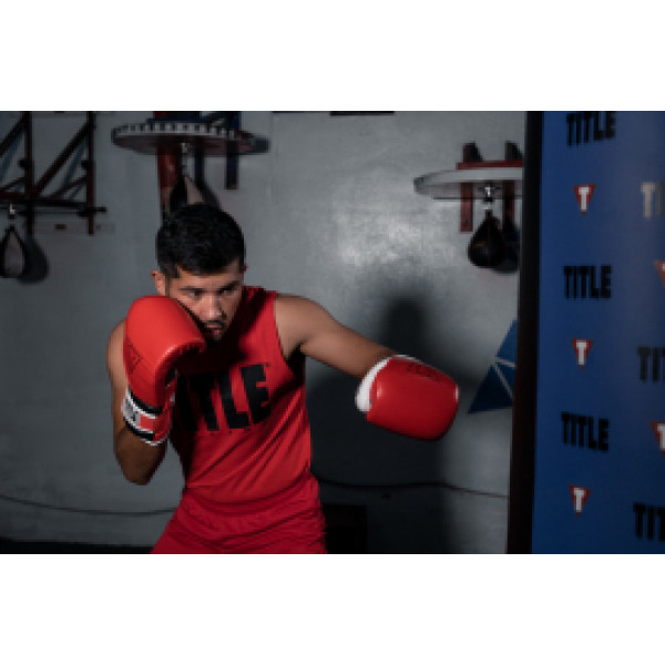 Боксерские перчатки Title Gel E-Series Training&Sparring Gloves Red White Black