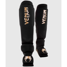 Защита ног Venum Kontact Evo Shinguards Black Gold