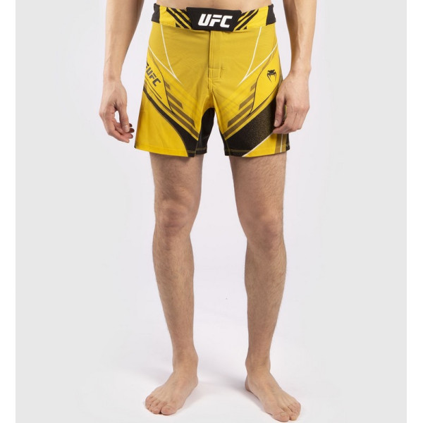 Легкие шорты для ММА Venum Authentic UFC FightNight Short Fit Pro Line Yellow