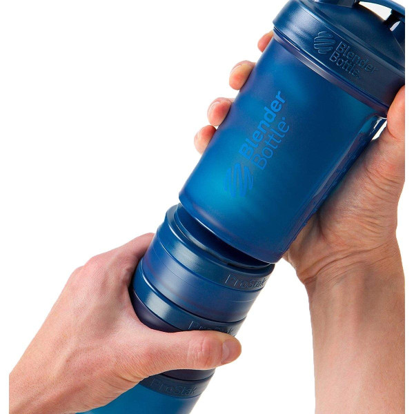 Шейкер спортивний BlenderBottle ProStak 22oz/650ml з 2-ма контейнерами Navy (Original)