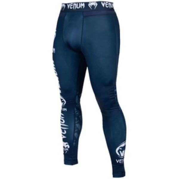 Компрессионные штаны Venum Logos Tights Navy Blue White