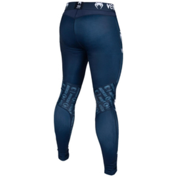 Компрессионные штаны Venum Logos Tights Navy Blue White