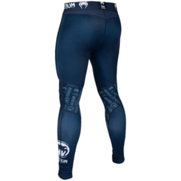 Компрессионные штаны Venum Logos Tights Navy Blue White