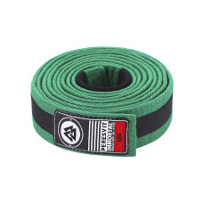 Детский пояс для кимоно Peresvit BJJ Belt Kid's Green Black Stripe