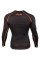 Компрессионная футболка Venum Contender 3.0 Compression T-shirt Long Sleeves Black/Orange