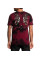 Футболка Affliction Medusa`s Revenge SS Rev Tee Burgandy Black
