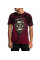 Футболка Affliction Medusa`s Revenge SS Rev Tee Burgandy Black