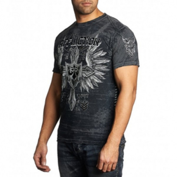 Футболка Affliction Combination Taping Tee