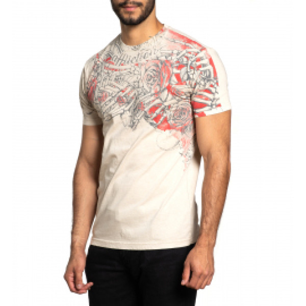 Футболка Affliction Everlasting A24338 Sand Lava Wash