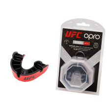 Капа OPRO Silver UFC Hologram Red/Black (art.002259001)