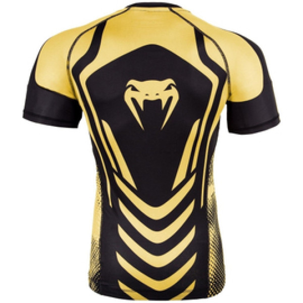 Компрессионная футболка Venum Technical Compression T-shirt Short Sleeves Black Yellow