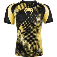 Компрессионная футболка Venum Technical Compression T-shirt Short Sleeves Black Yellow