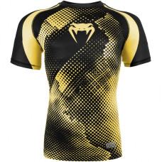 Компрессионная футболка Venum Technical Compression T-shirt Short Sleeves Black Yellow