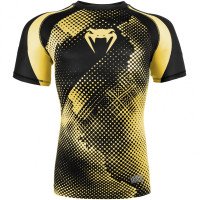 Компрессионная футболка Venum Technical Compression T-shirt Short Sleeves Black Yellow