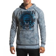 Двухсторонняя толстовка Affliction AC Speed Tribe A24374 Slate Crystal Wash-Black
