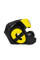Шлем Fairtex HG13FH Sparring Headguard Full Head Coverage Black Yellow