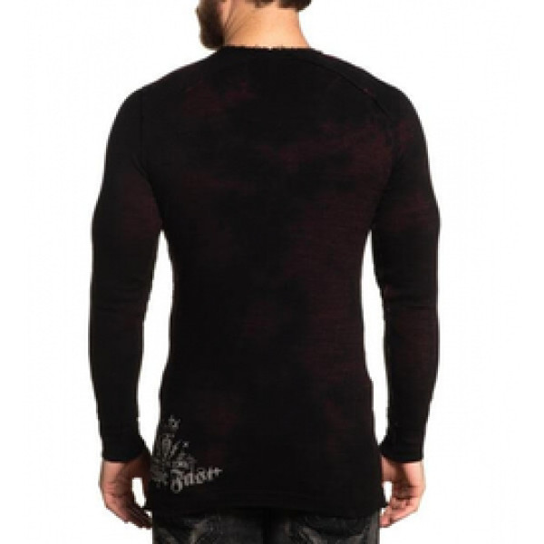 Термалка Affliction Wind Speed Burgundy Crystal Black