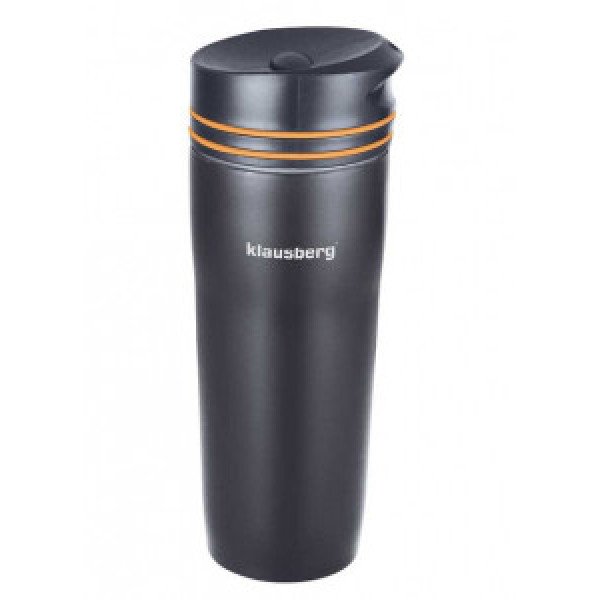 Термокружка Klausberg KB-7149 380мл Чорно-Оранжева