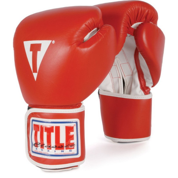 Боксерские перчатки Title Classic Pro Style Training Gloves Red