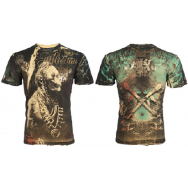 Футболка Affliction Parrot Yellow T-shirt
