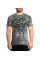 Футболка Affliction Serpent Command Silver Lava Wash