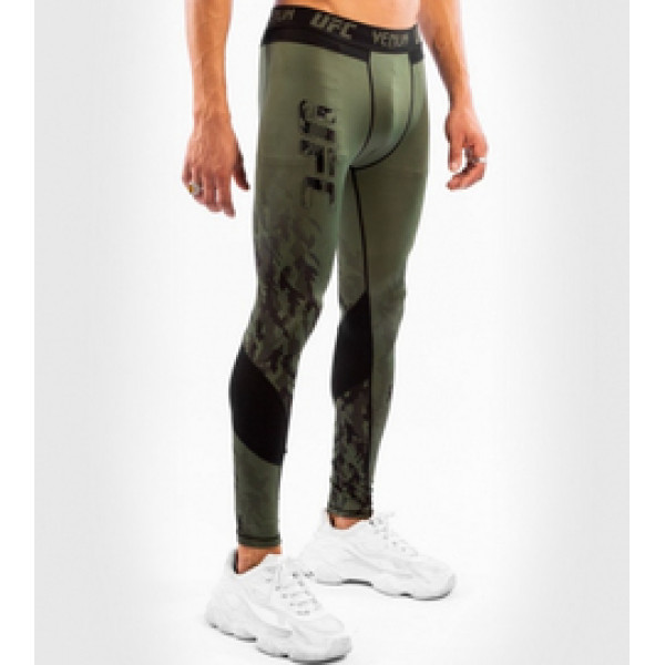Компрессионные штаны Venum Official UFC Fight Week Khaki