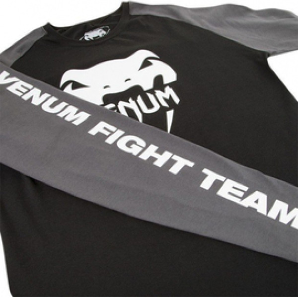 Лонгслив Venum Pro Team 2.0 Long Sleeve T-Shirt Black Grey