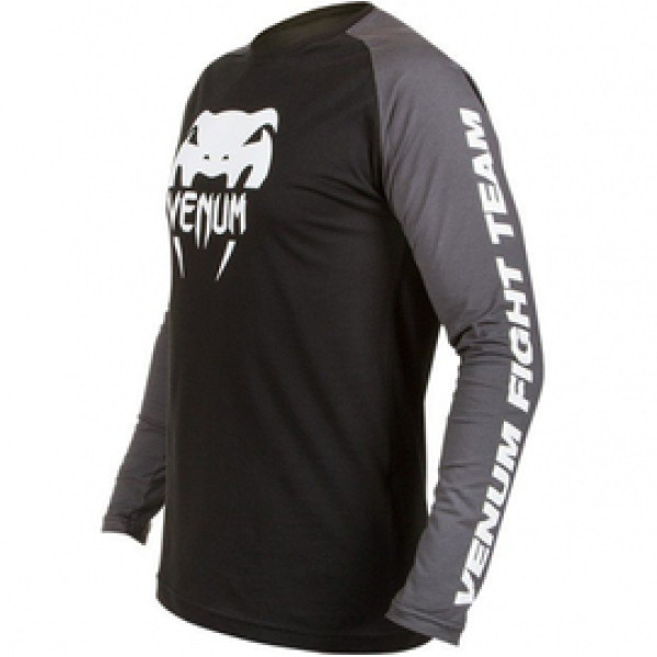 Лонгслив Venum Pro Team 2.0 Long Sleeve T-Shirt Black Grey