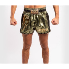 Шорты для тайского бокса Venum Giant Foil Khaki Gold