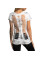 Женская футболка Affliction Poison Rose White Lt Grey Ice