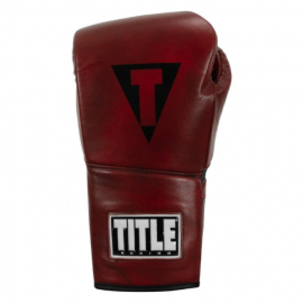 Боевые перчатки Title Boxing Blood Red Leather Sparring Gloves