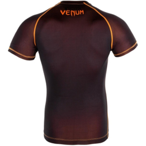 Компрессионная футболка Venum Contender 3.0 Compression T-shirt Short Sleeves Black/Orange