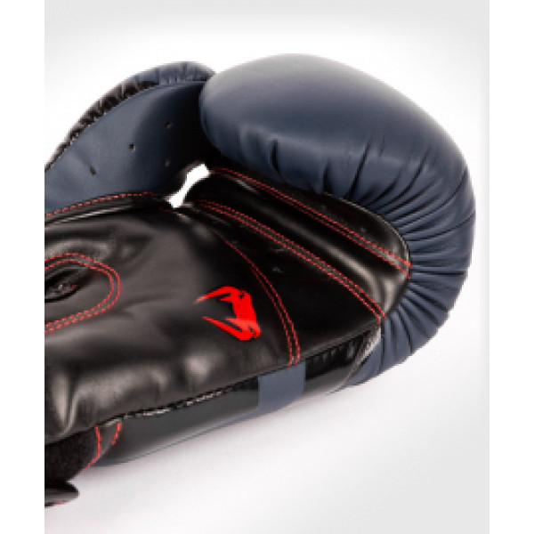 Боксерские перчатки Venum Elite Boxing Gloves Navy Blue Black-Red