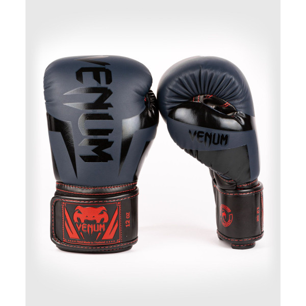 Боксерские перчатки Venum Elite Boxing Gloves Navy Blue Black-Red