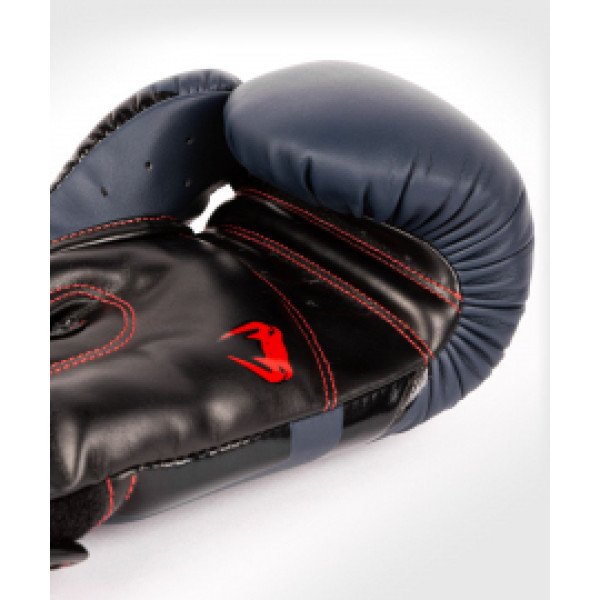 Боксерские перчатки Venum Elite Boxing Gloves Navy Blue Black-Red