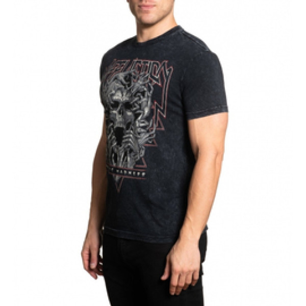 Футболка Affliction Sonic Madness Black Lava Wash