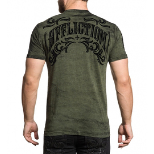 Футболка Affliction Ironside Military Green