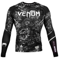 Рашгард Venum Long Sleeves Art Rashguard Black White