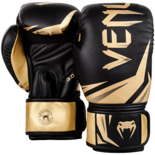Боксерские перчатки Venum Challenger 3.0 Boxing Gloves Black Gold