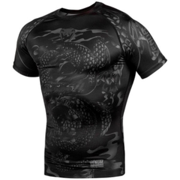 Рашгард Venum Dragons Flight Rashguard Short Sleeves Black Black