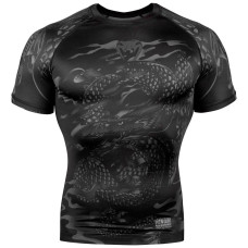 Рашгард Venum Dragons Flight Rashguard Short Sleeves Black Black