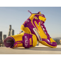 Боксерки Venum Giant Low Loma Edition Boxing Shoes Fight Day Limited Edition Yellow Purple