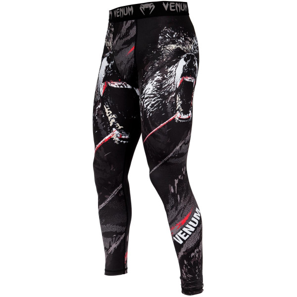 Компрессионные штаны Venum Grizzli Spats Black