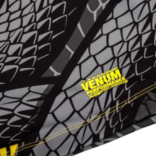 Рашгард Venum Snaker Rashguard Short Sleeves Black Yellow