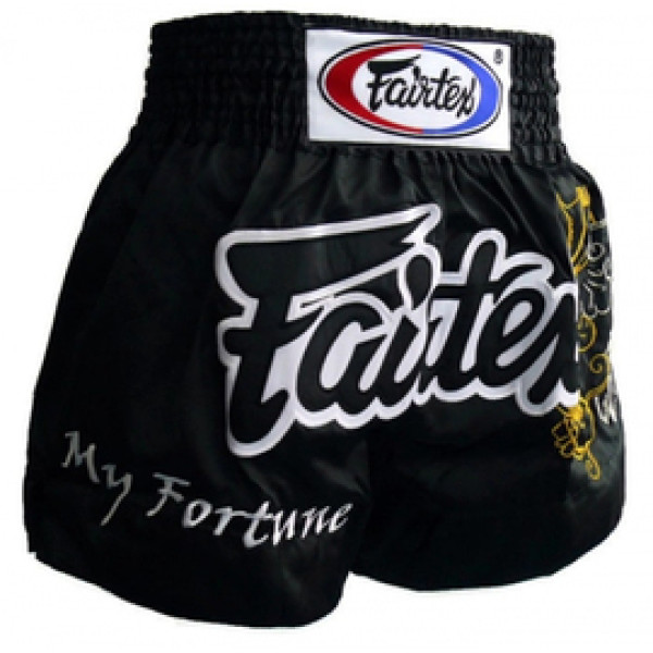 Шорты для тайского бокса Fairtex My Fortune Black Muaythai Shorts